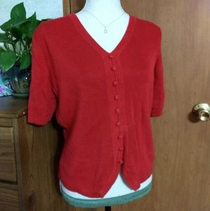 Red summer sweater